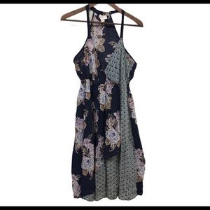 Lilka Anthropologie sleeveless wrap dress M